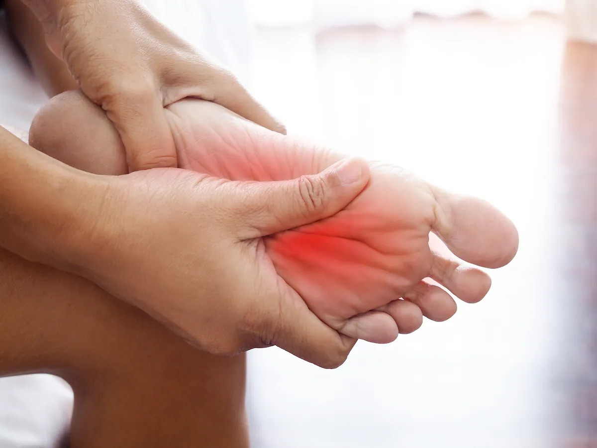 plantar fasciitis on the foot